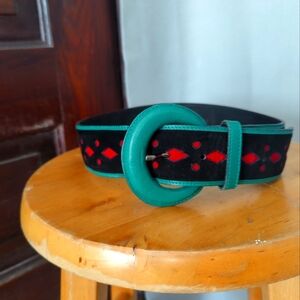 Vintage YSL Leather and Suede belt